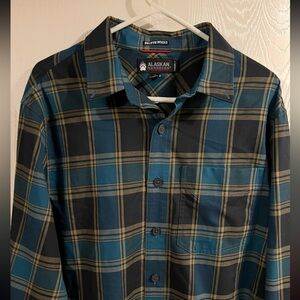 Alaskan Hardgear Teal Plaid Shirt men’s LT